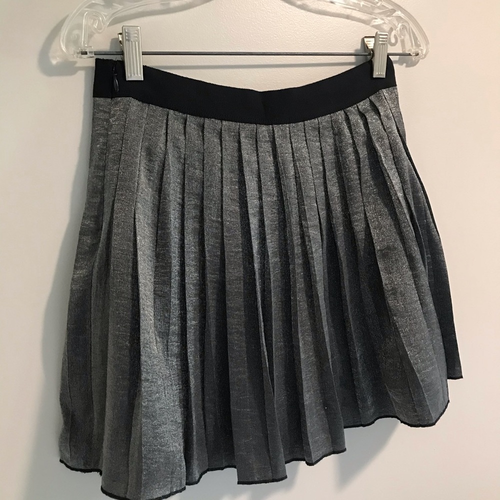 ✨SOLD✨Madewell Pleated Shimmer Metallic Mini Skirt - Picture 7 of 8